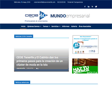 Tablet Screenshot of ceoe-tenerife.com